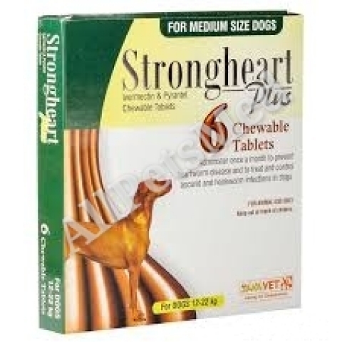 Strongheart Plus (12-22 kg) - 6 Chewable Tablets